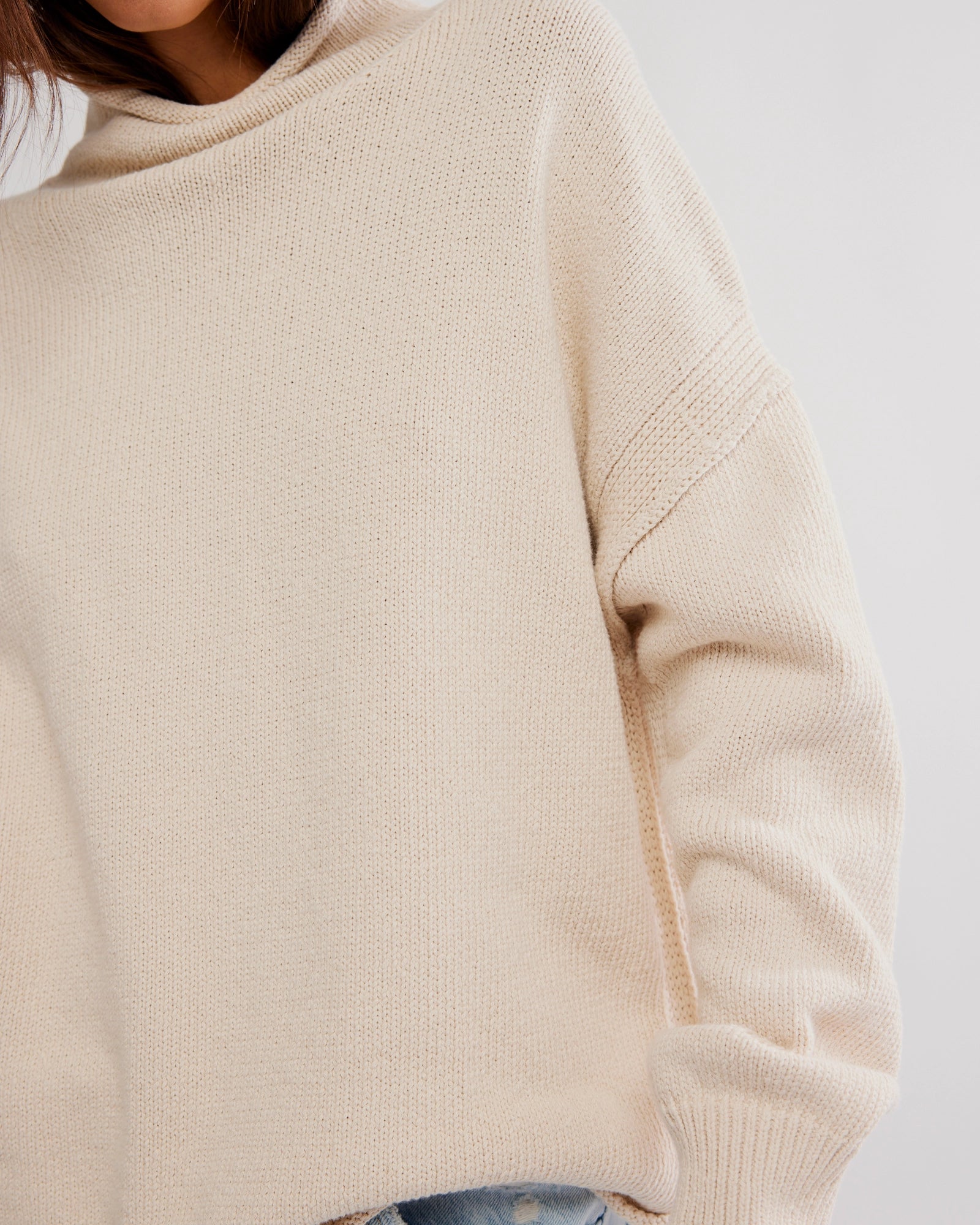 FREE PEOPLE TORRES ROLL NECK - SUGAR SWIZZLE