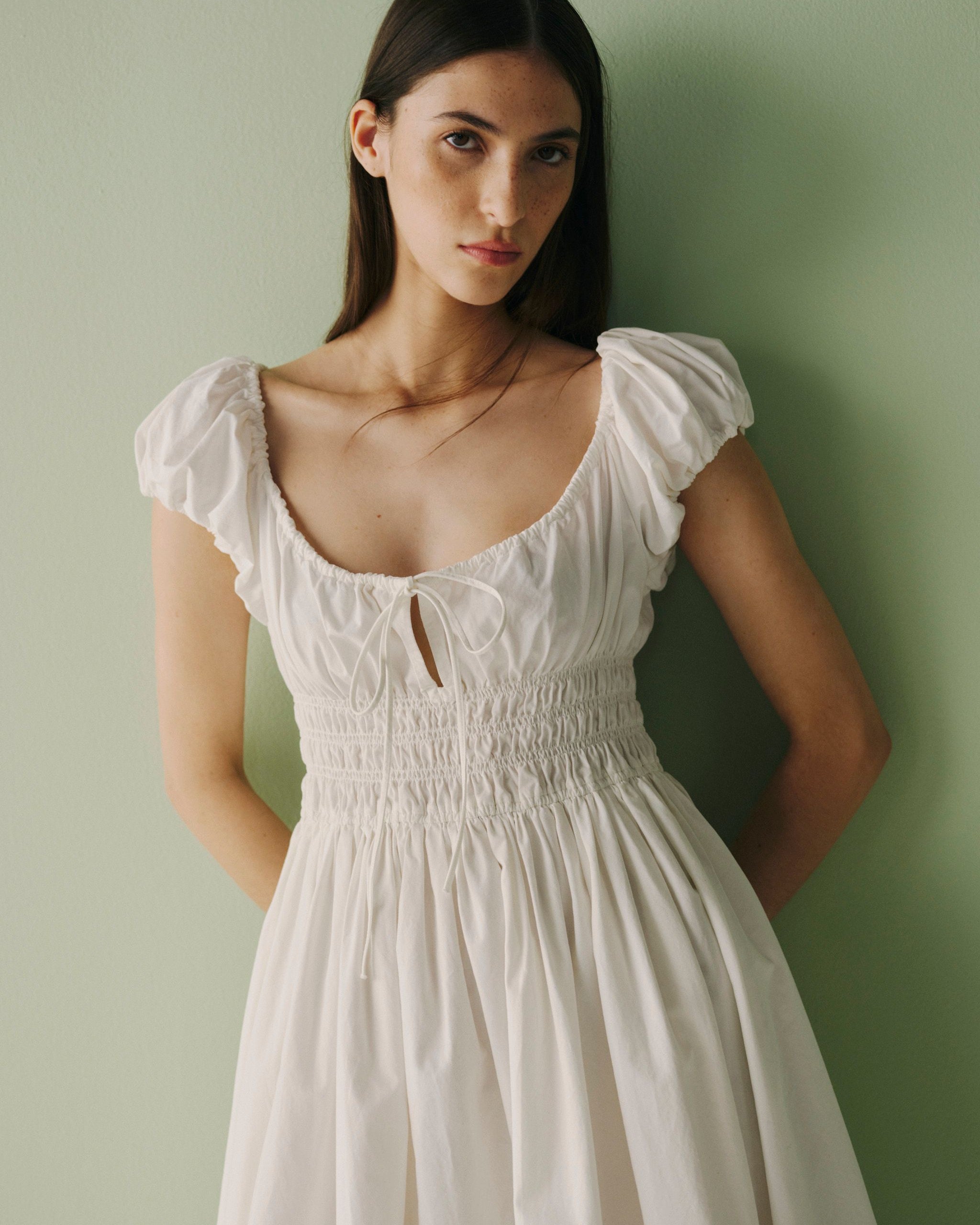 WARP + WEFT BIG SKY MIDI DRESS - OPTIC