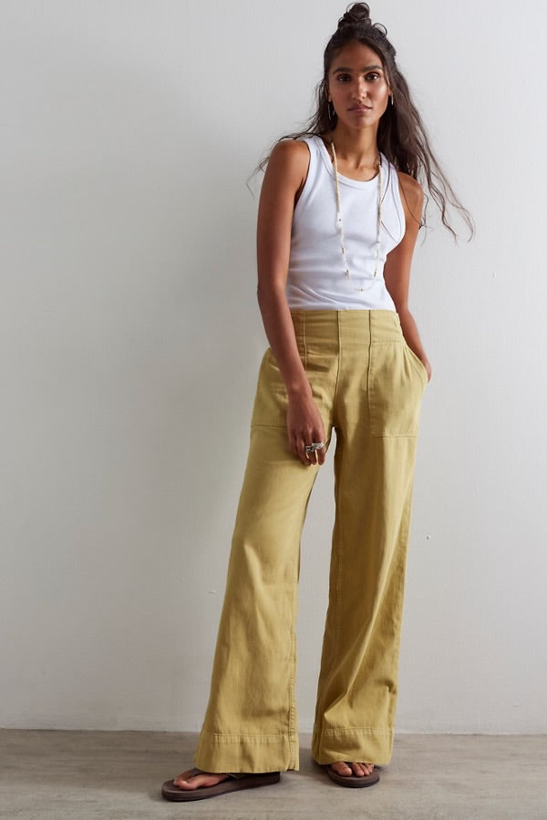 FREE PEOPLE BREEZY DENIM PULL ON - ANTELOPE