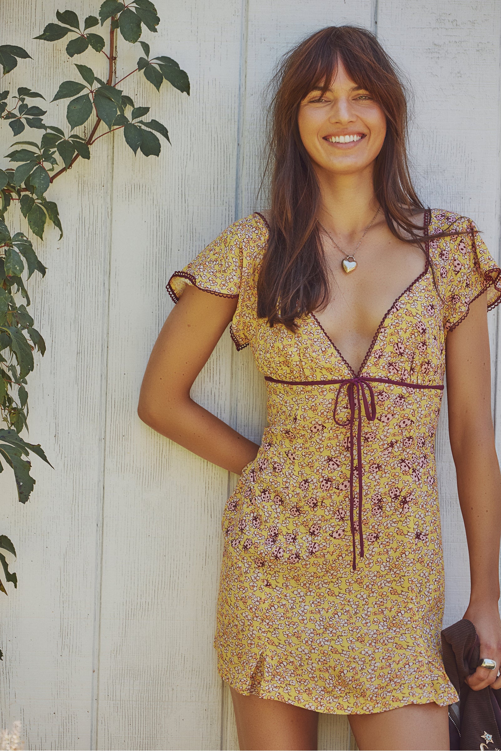 *PRE ORDER* FREE PEOPLE BACKROADS MINI DRESS - DANDELION COMBO
