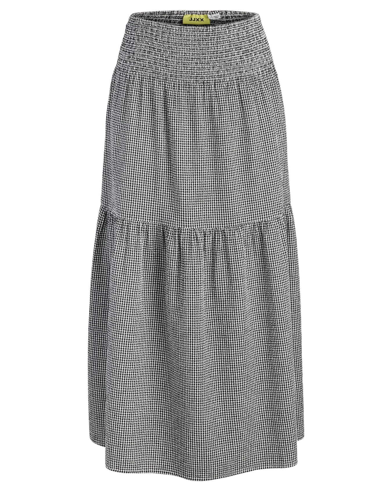 JJXX ZOE SEERSUCKER MAXI SKIRT - BLACK