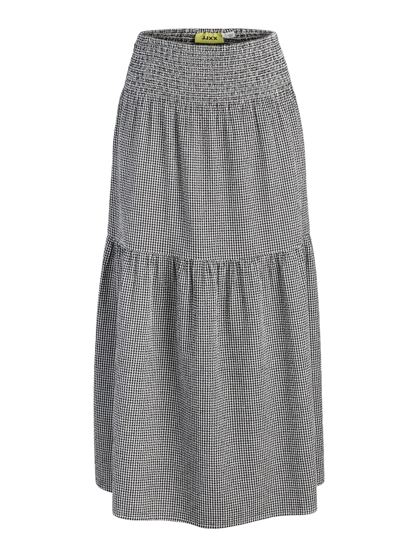 JJXX ZOE SEERSUCKER MAXI SKIRT - BLACK