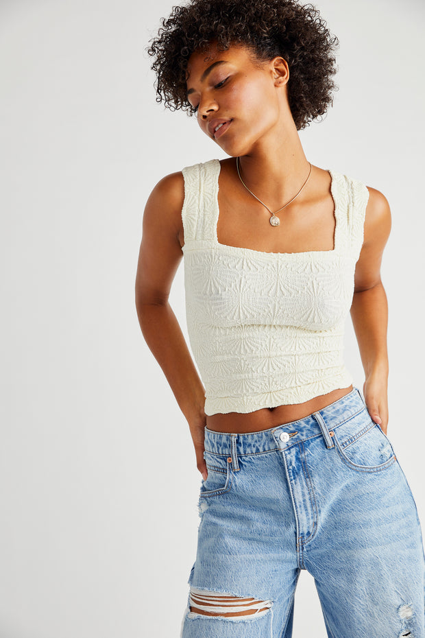 FREE PEOPLE LOVE LETTER TANK - IVORY