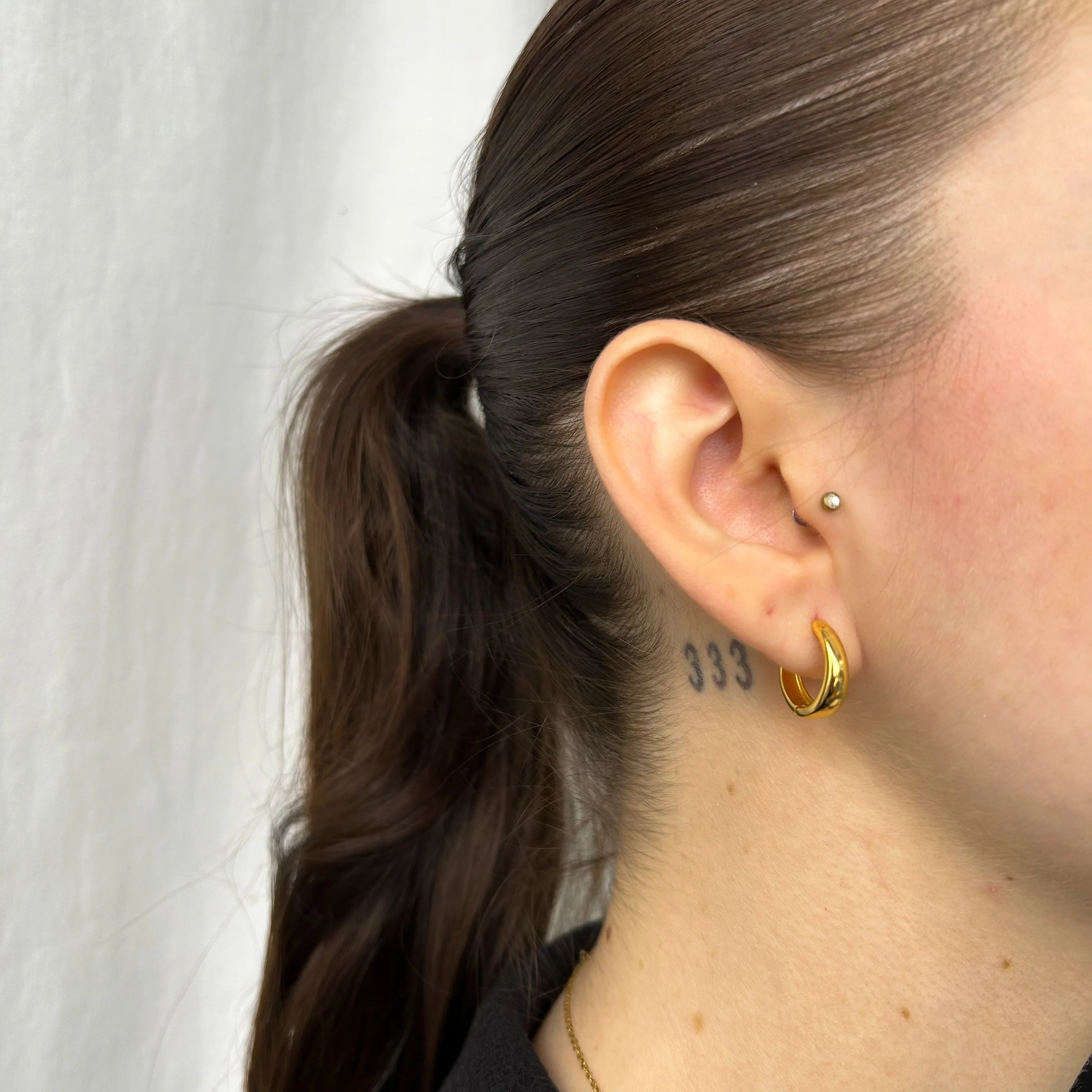 HOLERIO HOOP EARRINGS - GOLD