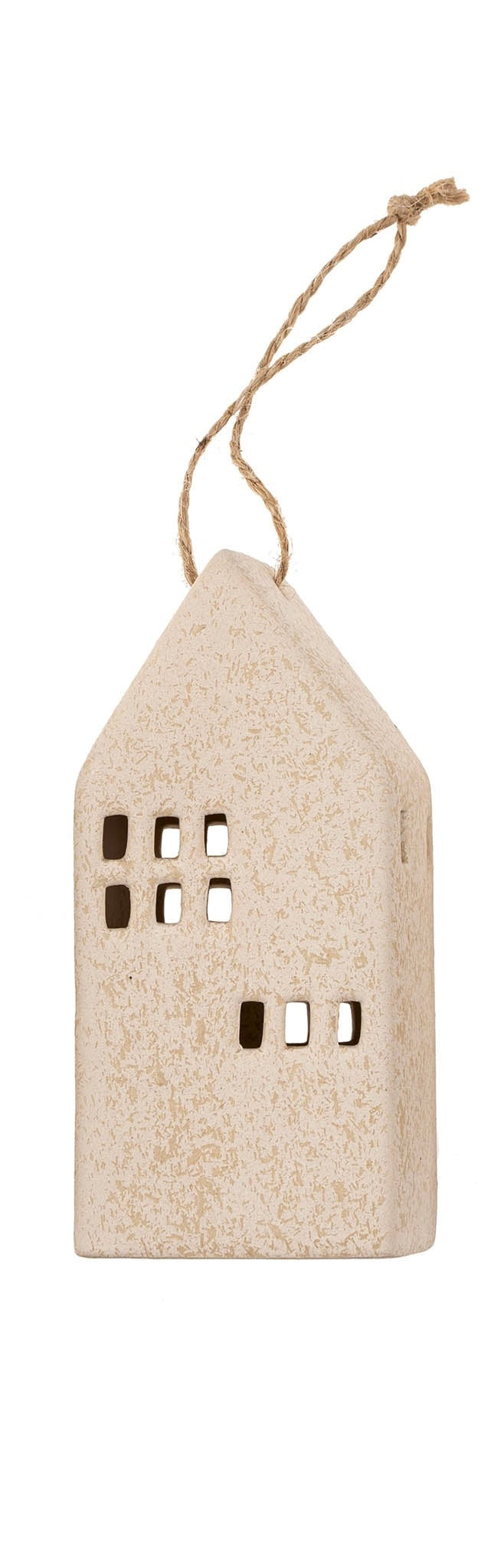 CERAMIC HOUSE ORNAMENTS - CREAM