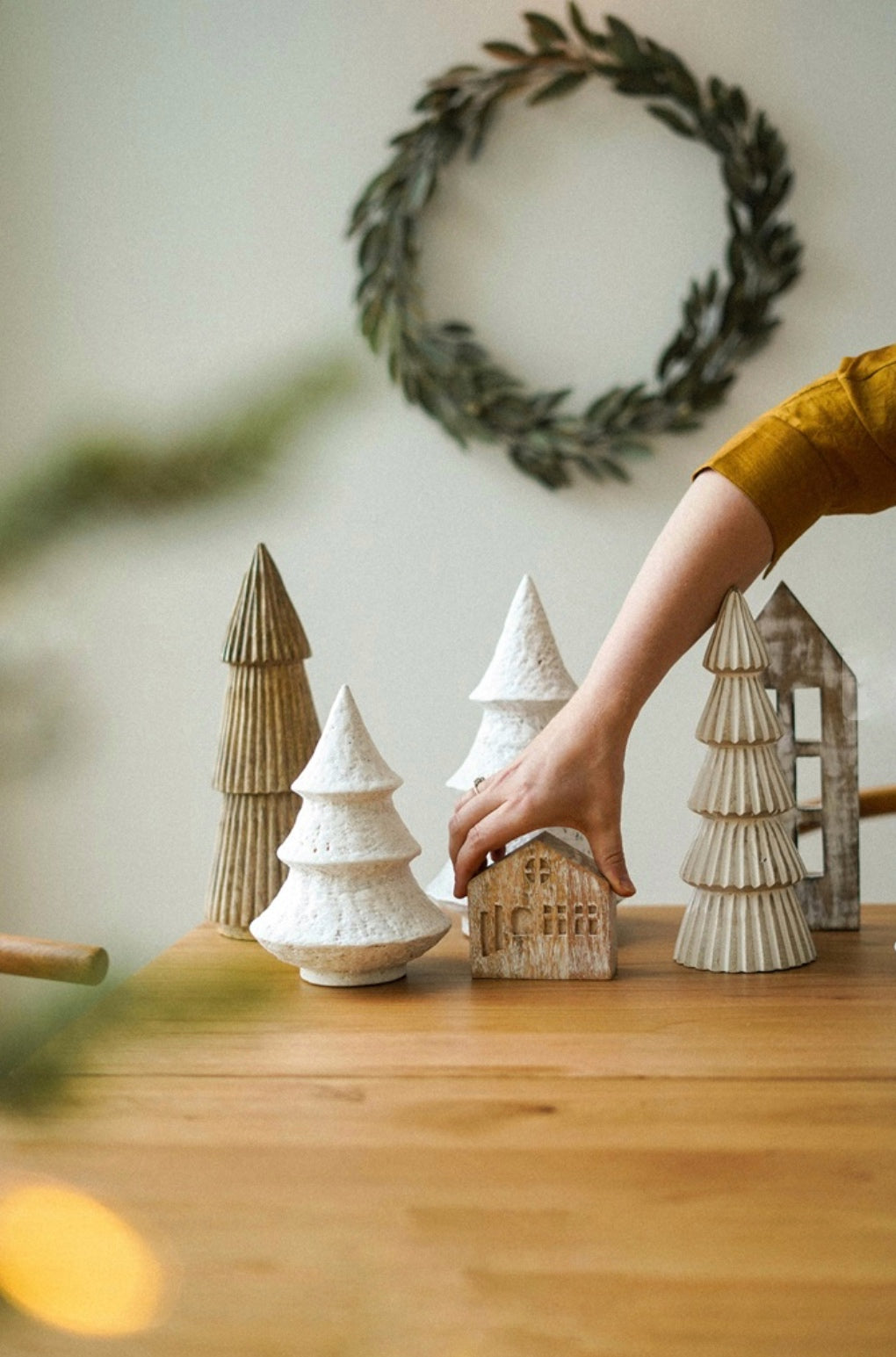 SNOWDRIFT CERAMIC TREE - IVORY