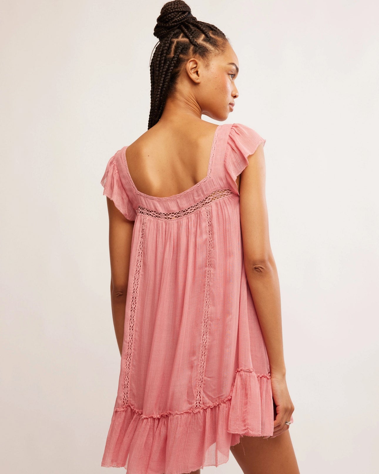 FREE PEOPLE OLIVIA DRESS - FLAMINGO