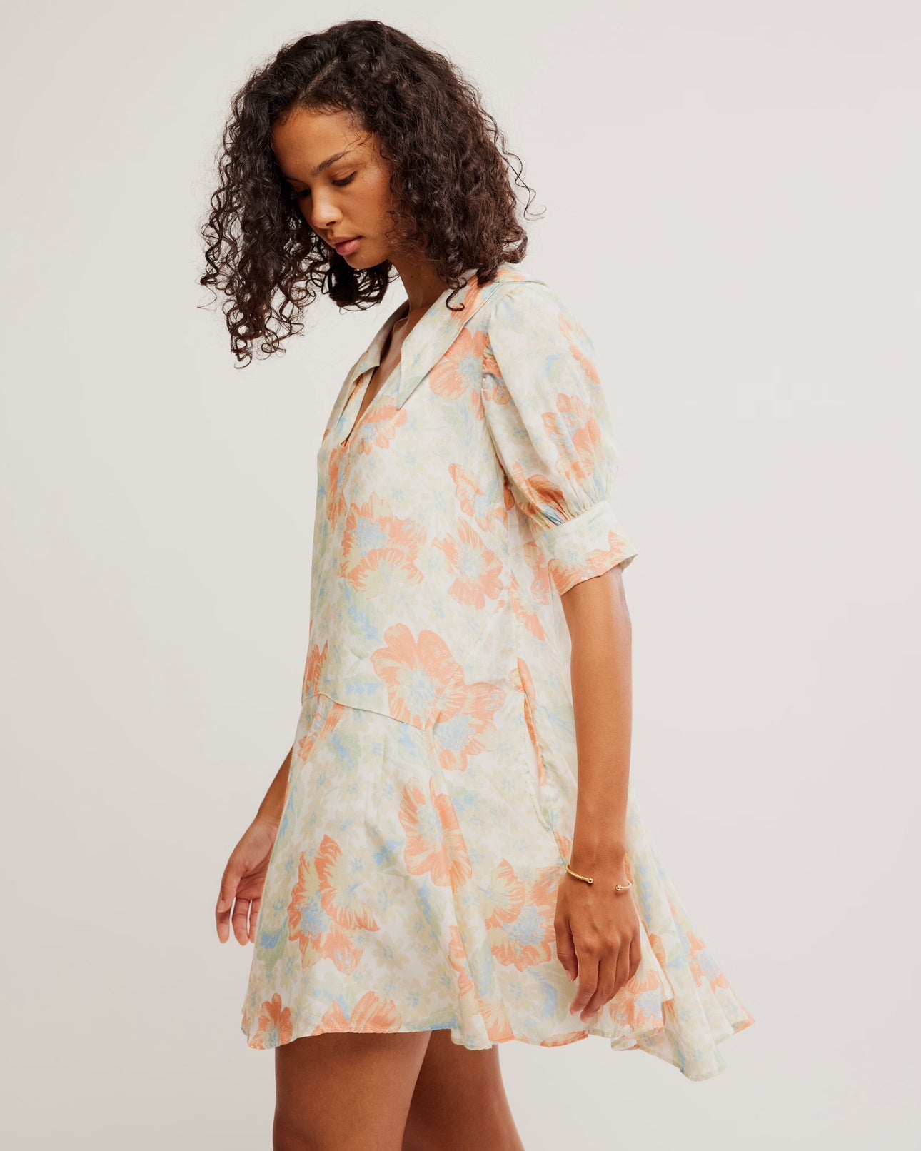 FREE PEOPLE MOON CHASER MINI DRESS - SOFT COMBO