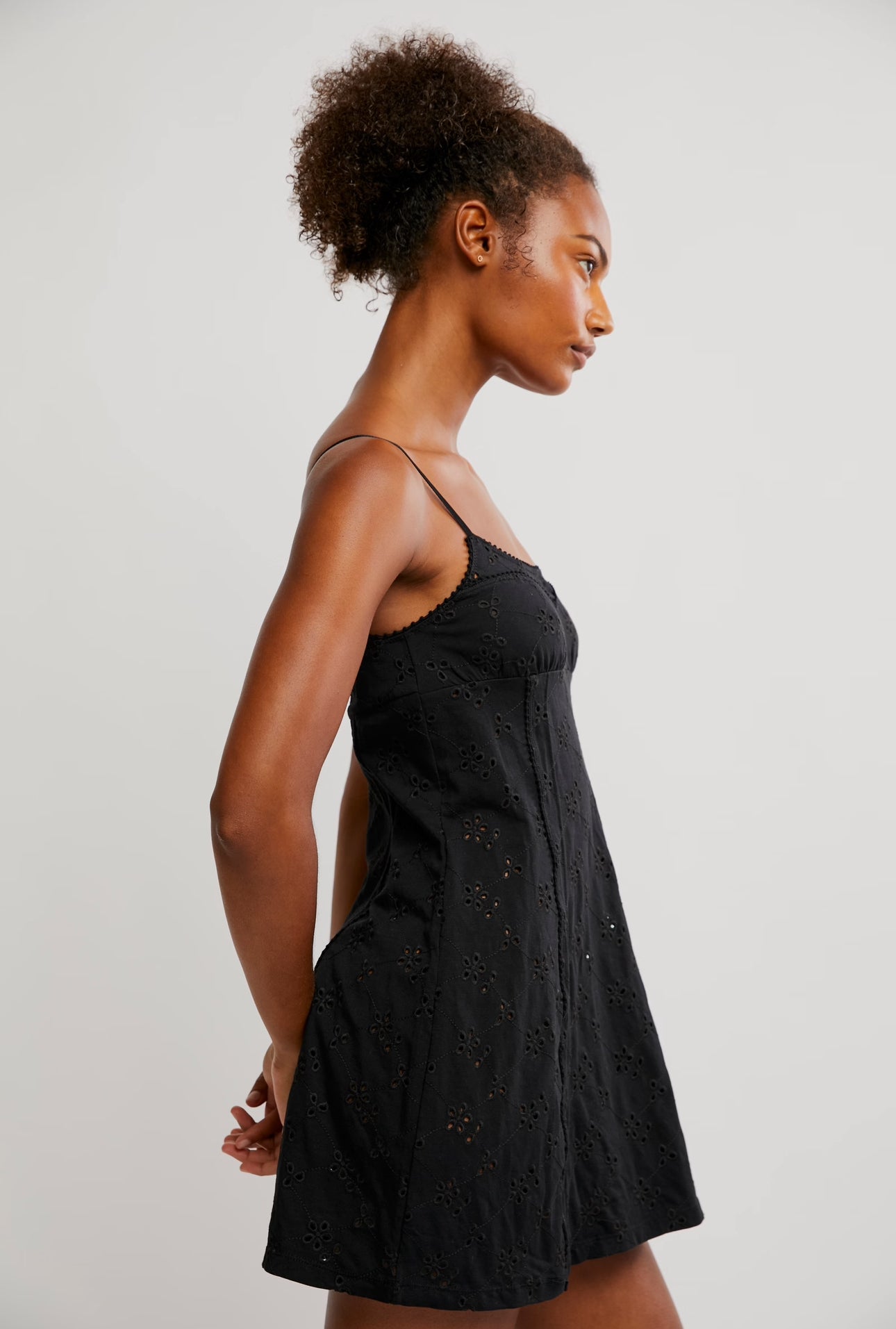 free people lace dress black Vintage Black Sheer Lace Dress with Sequins Selected by Love Rocks Vintage