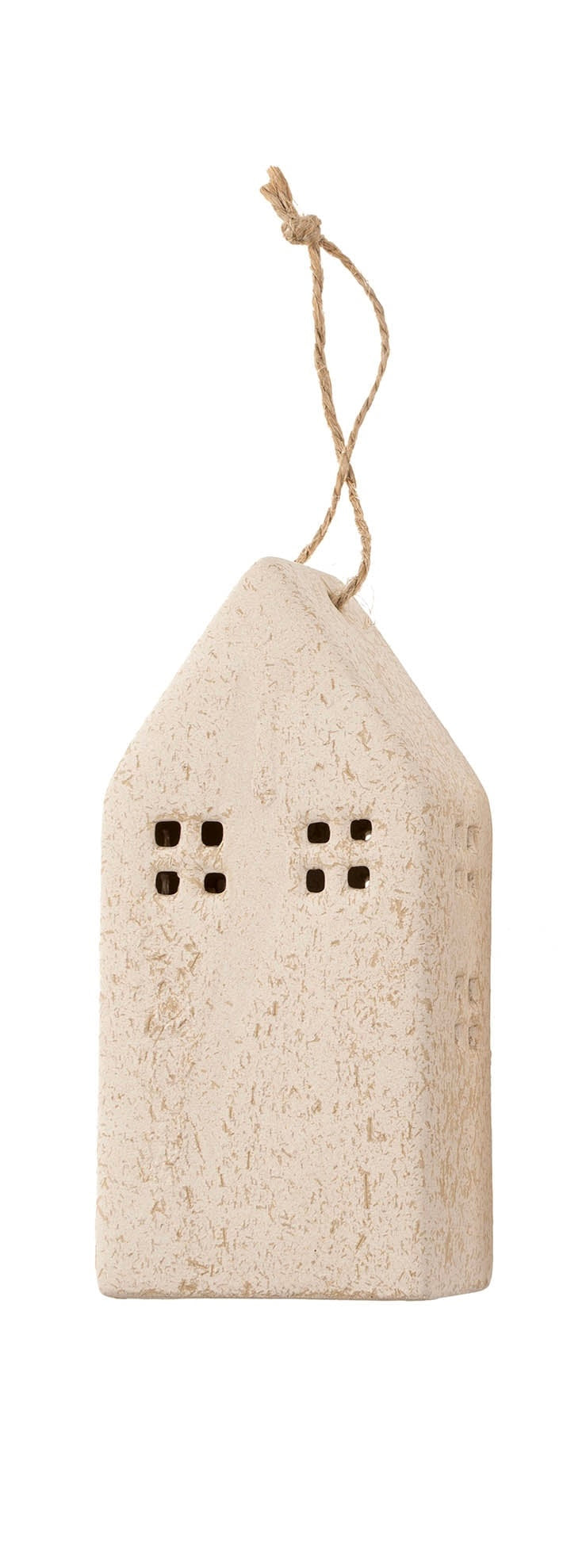 CERAMIC HOUSE ORNAMENTS - CREAM