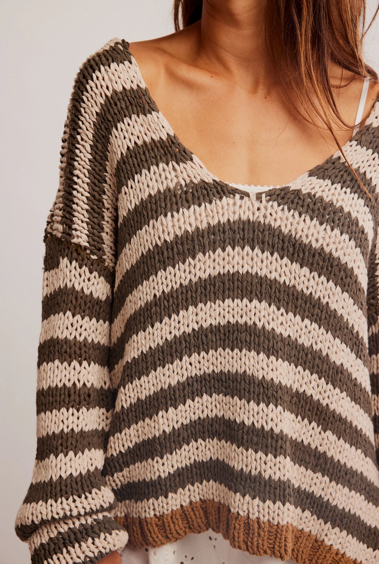 FREE PEOPLE PORTLAND PULLOVER - SEAWEED SHELL – On Trend