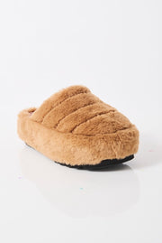 FREE PEOPLE ITS A VIBE PLATFORM SLIPPER - TEDDY