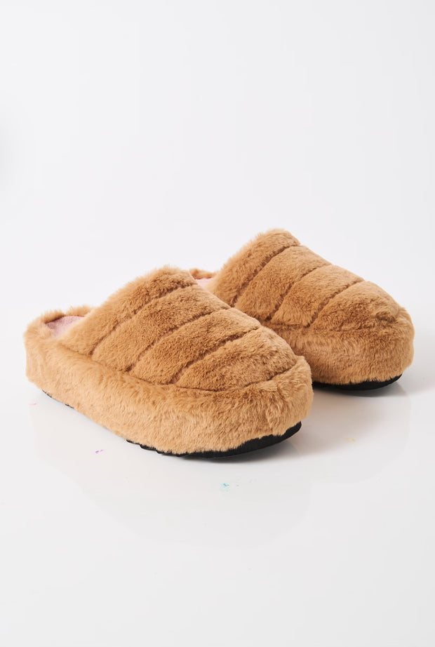 FREE PEOPLE ITS A VIBE PLATFORM SLIPPER - TEDDY