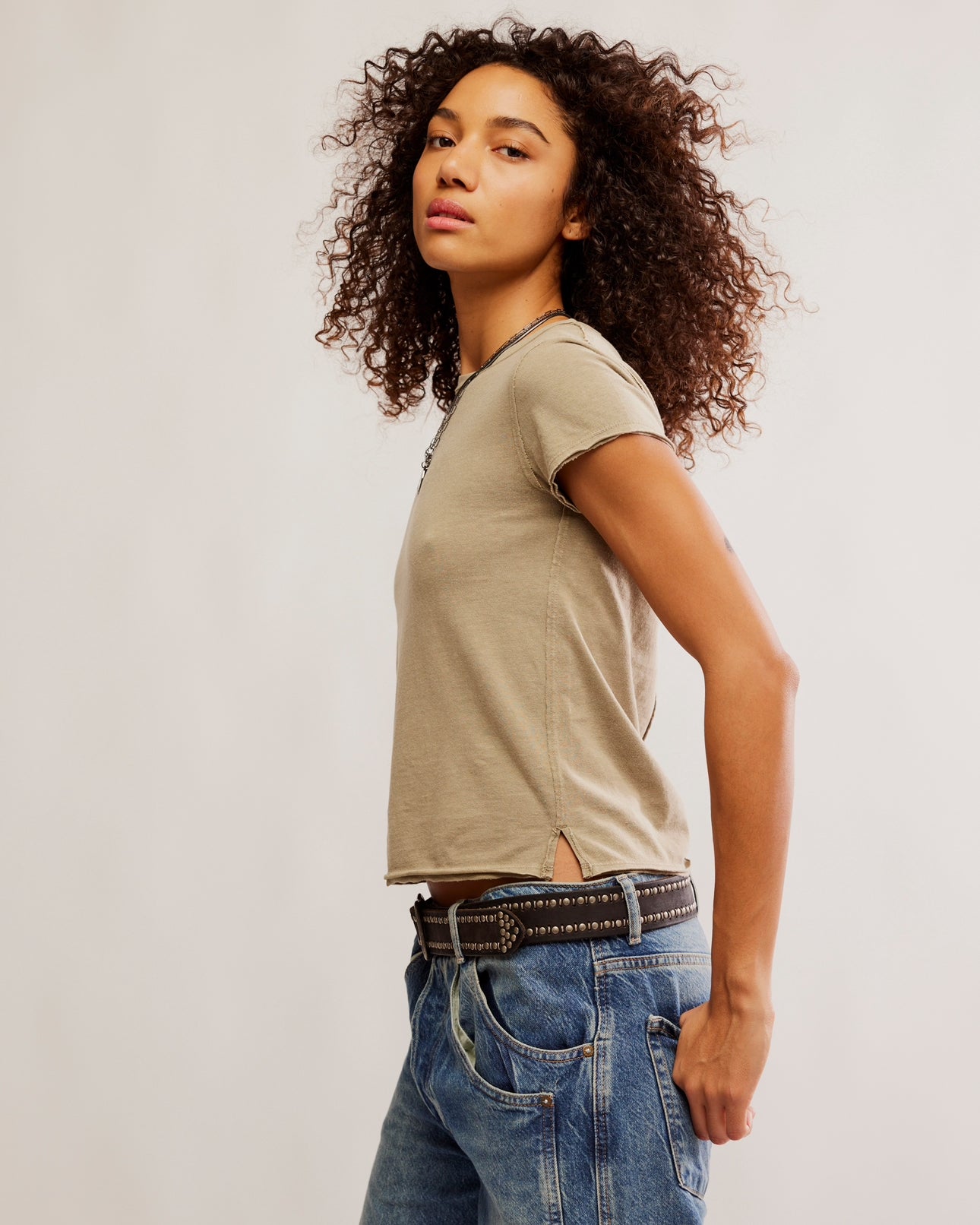 FREE PEOPLE NOVA TEE - CAIMAN