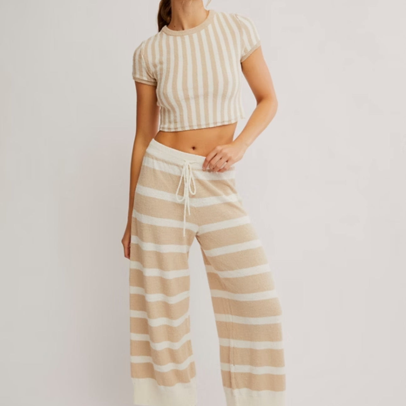 FREE PEOPLE ROBERTS SWEATER SET - NOMADIC DESERT