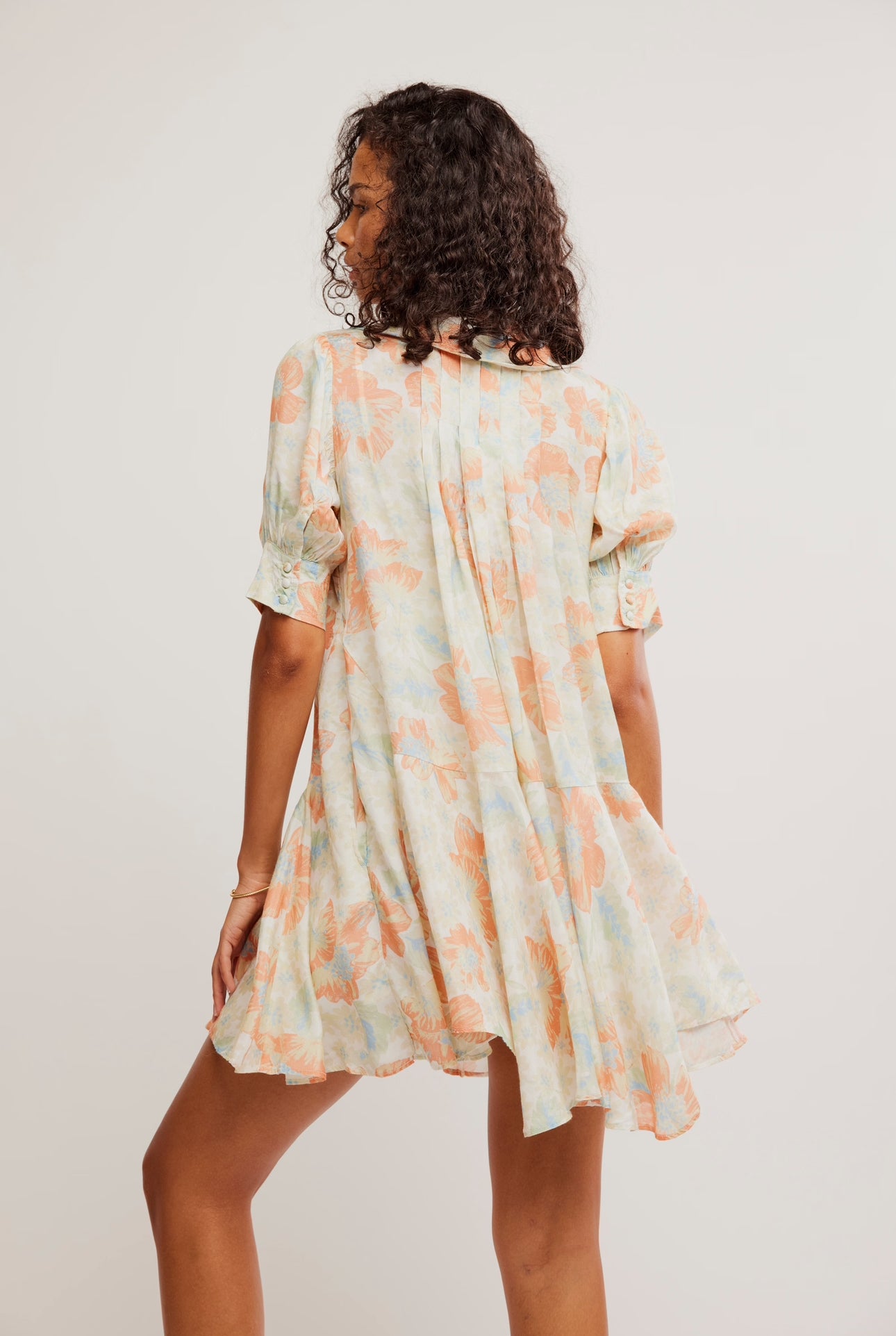 FREE PEOPLE MOON CHASER MINI DRESS - SOFT COMBO