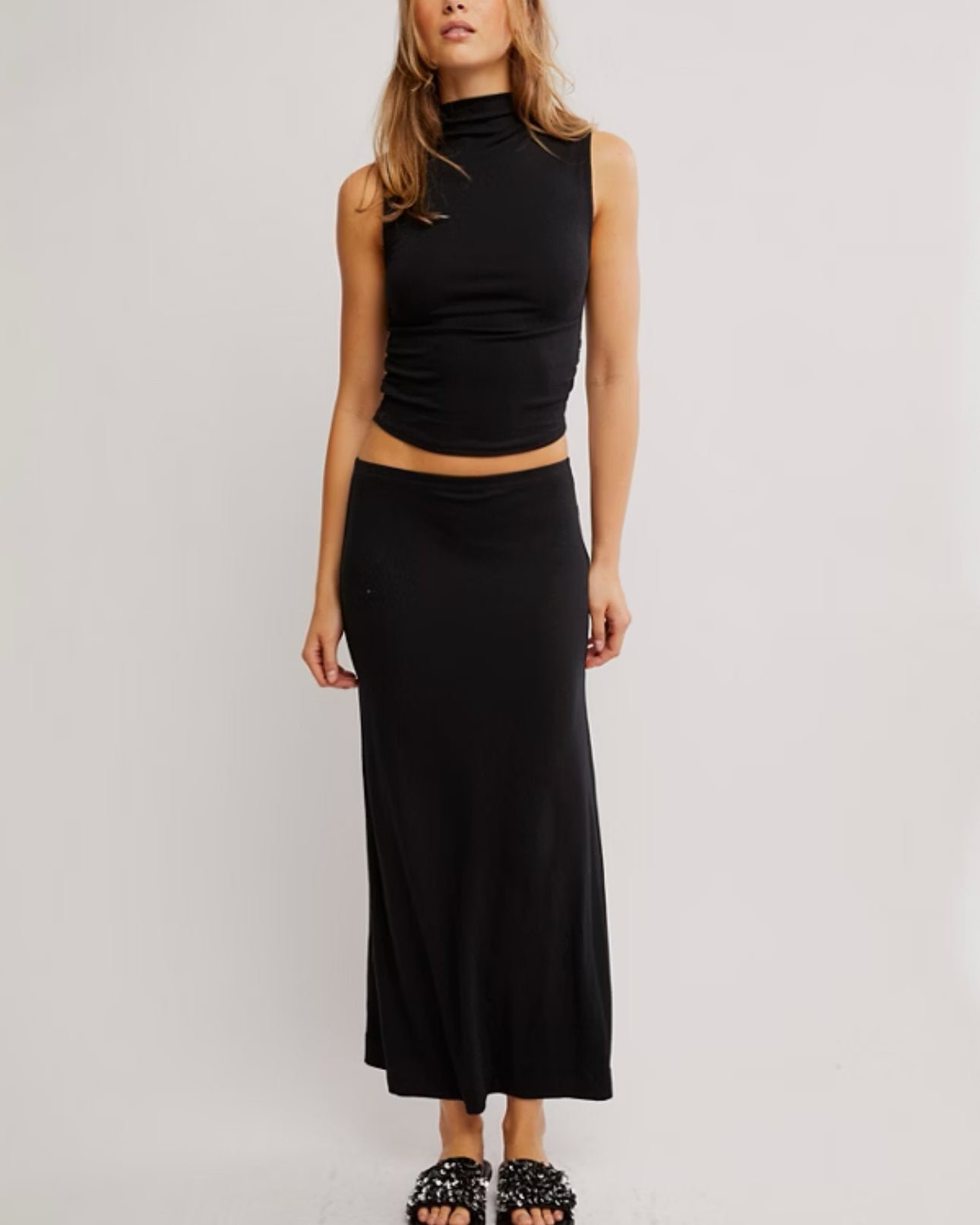 FREE PEOPLE ELLIE 2PC SET - BLACK