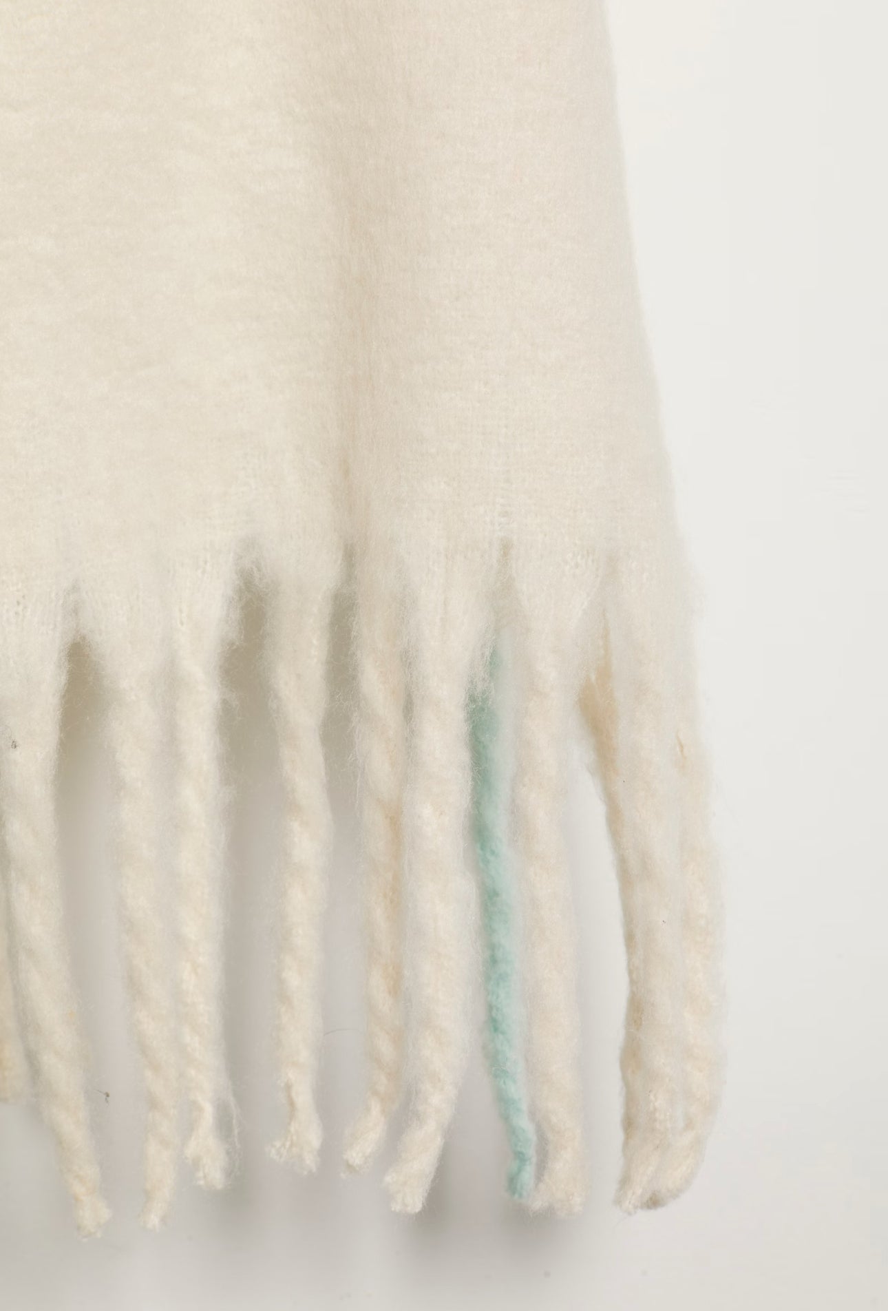 FREE PEOPLE WINTER CHILLS BLANKET SCARF - IVORY
