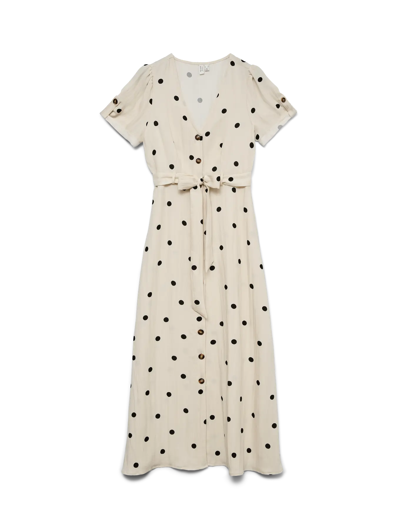 VM JOAN BUTTON DOWN PRINTED DRESS - BIRCH