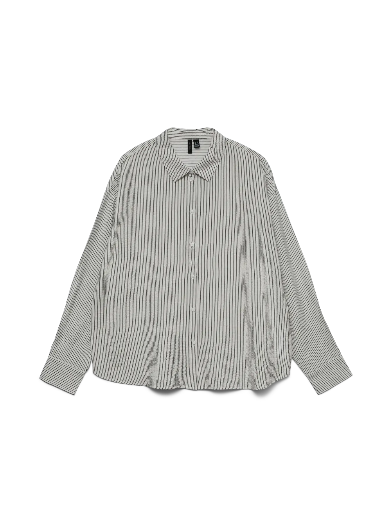 VM KAJA LS BUTTON DOWN SHIRT - SNOW WHITE