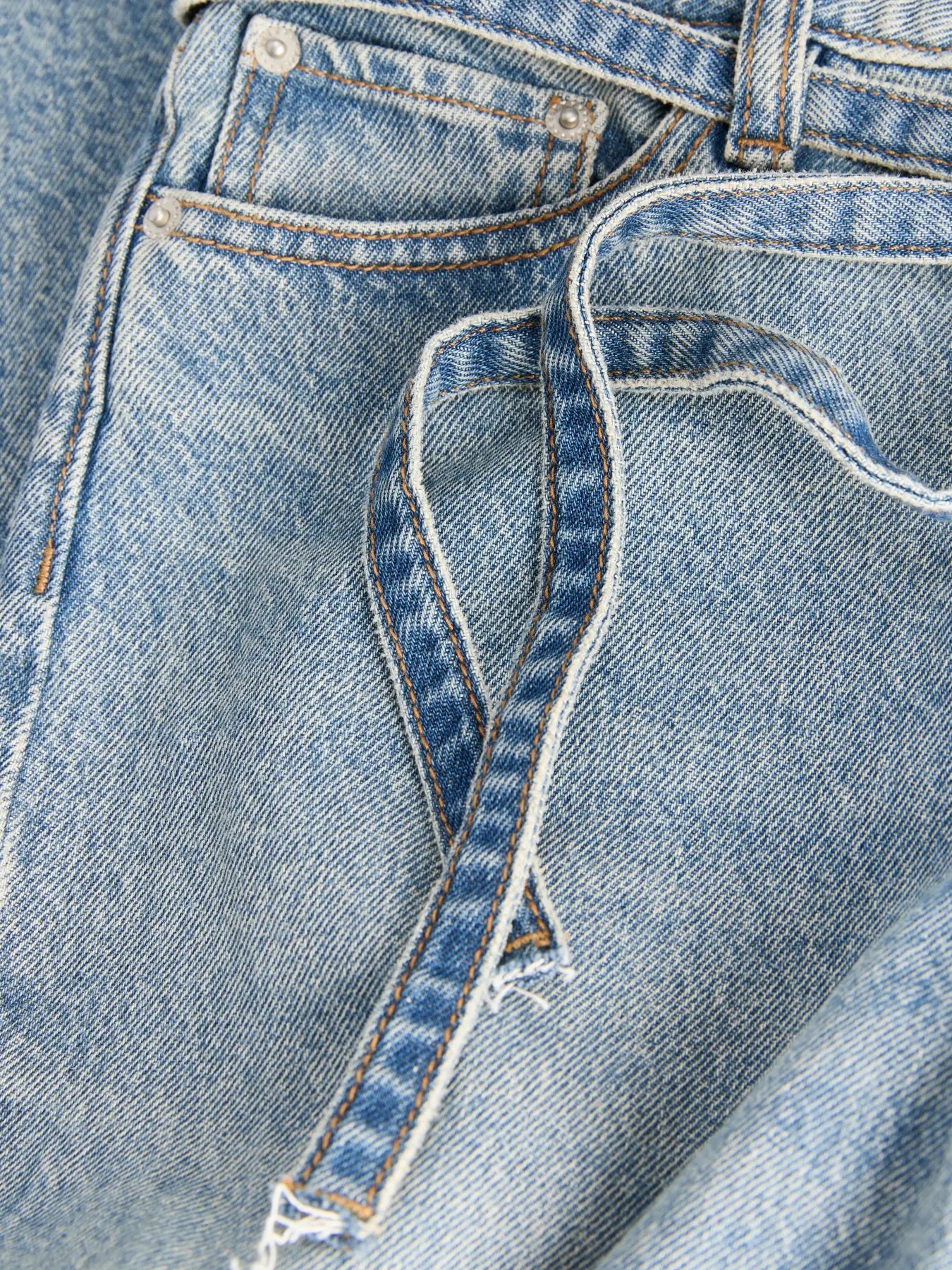 JJXX TOKYO KAIA WIDE HE JEANS - BLUE DENIM