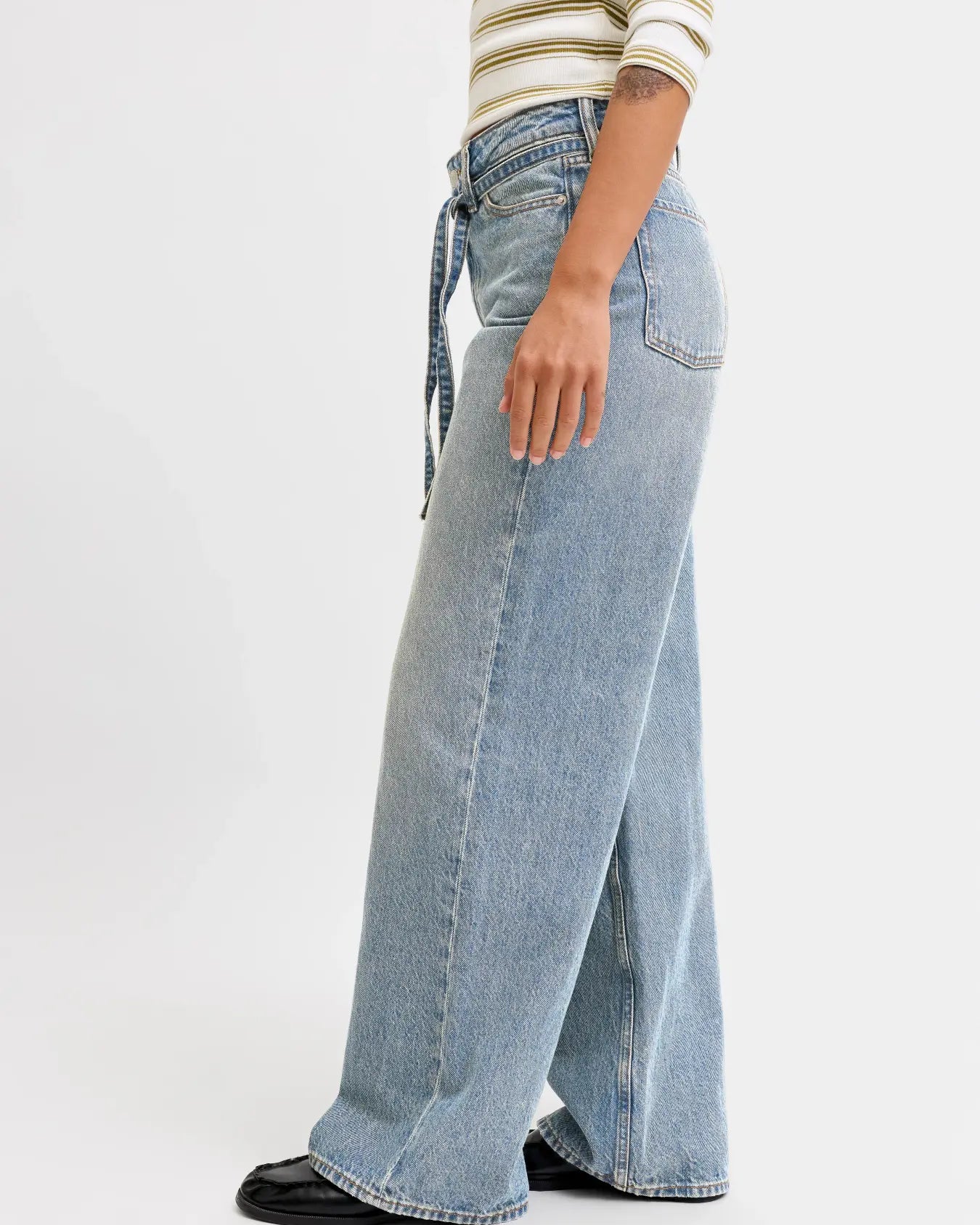 JJXX TOKYO KAIA WIDE HE JEANS - BLUE DENIM