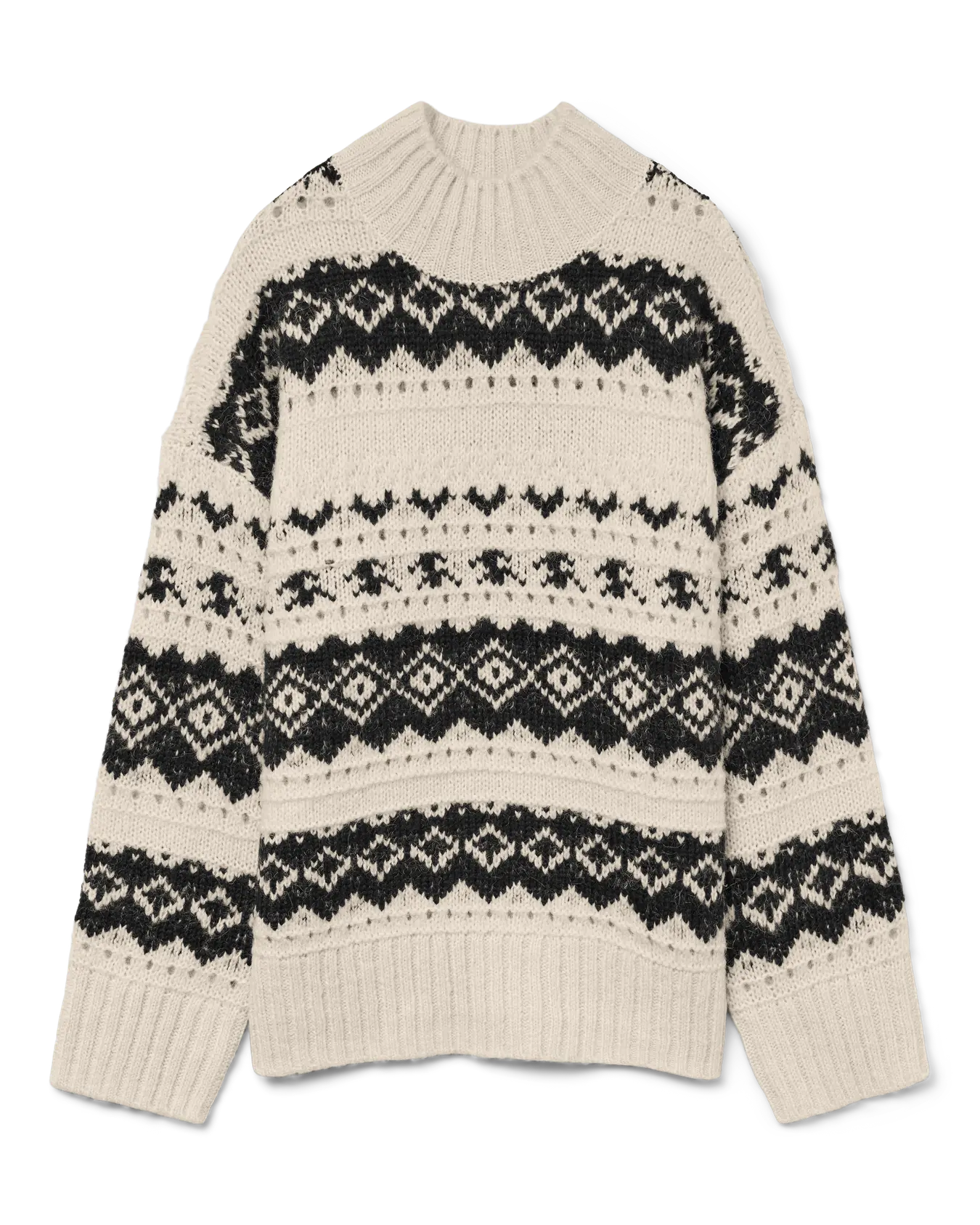 VM AMPLE HIGHNECK PULLOVER - BLACK