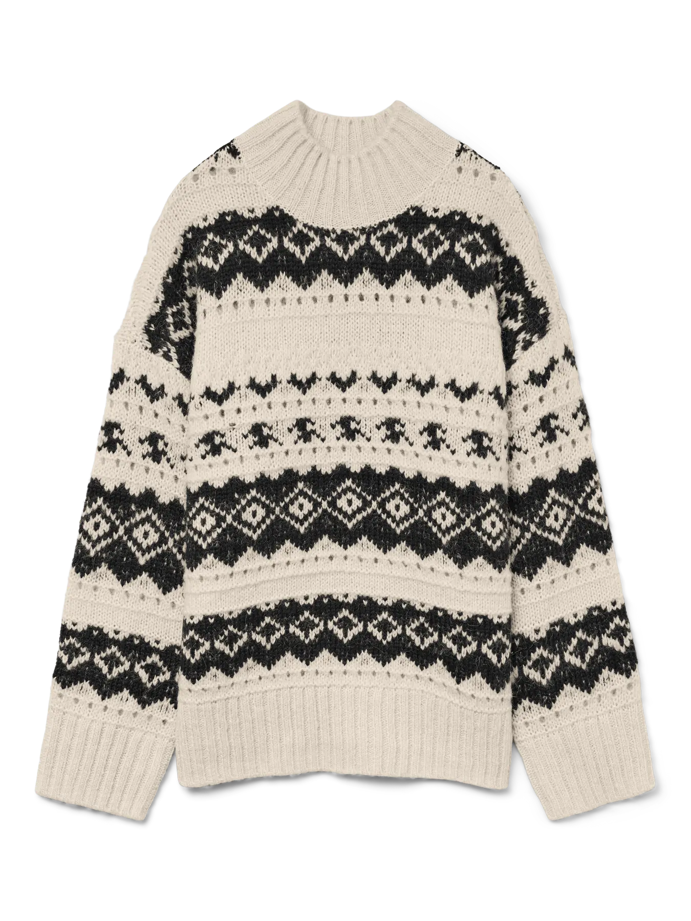 VM AMPLE HIGHNECK PULLOVER - BLACK