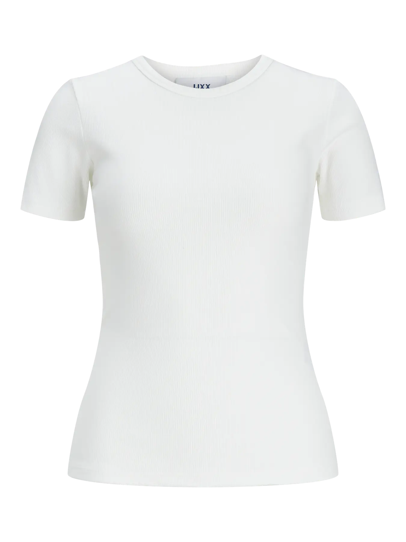 JJXX FRANKIE RIBBED TEE - BRIGHT WHITE