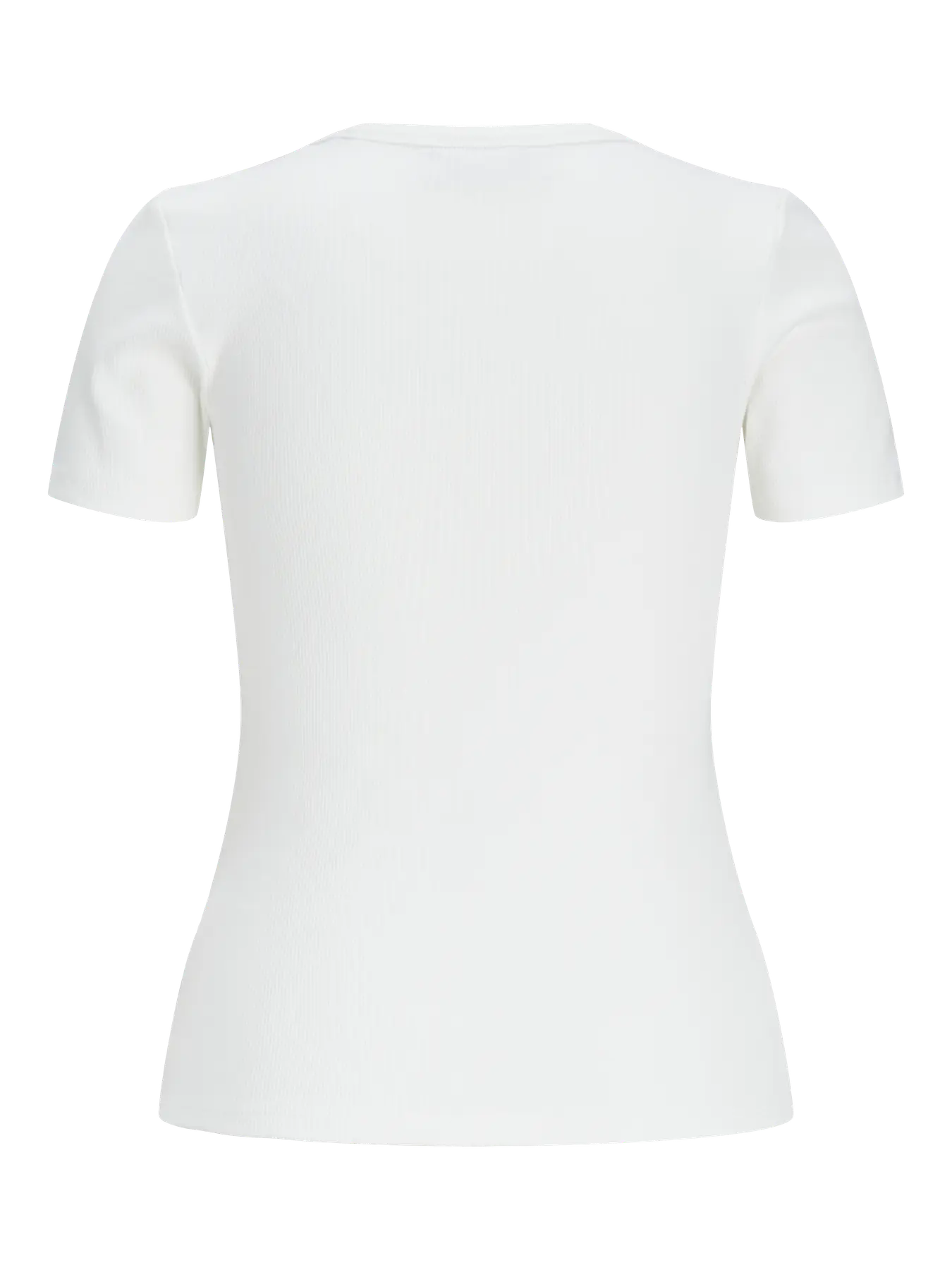 JJXX FRANKIE RIBBED TEE - BRIGHT WHITE
