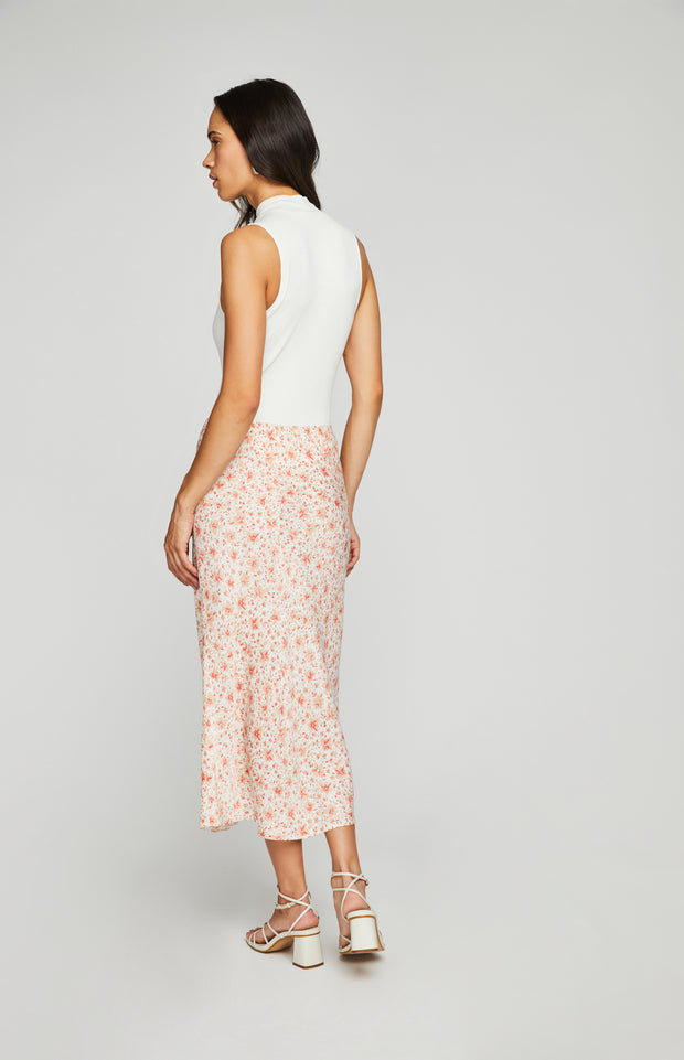 GENTLE FAWN FLORENTINE SKIRT - WHITE DITSY