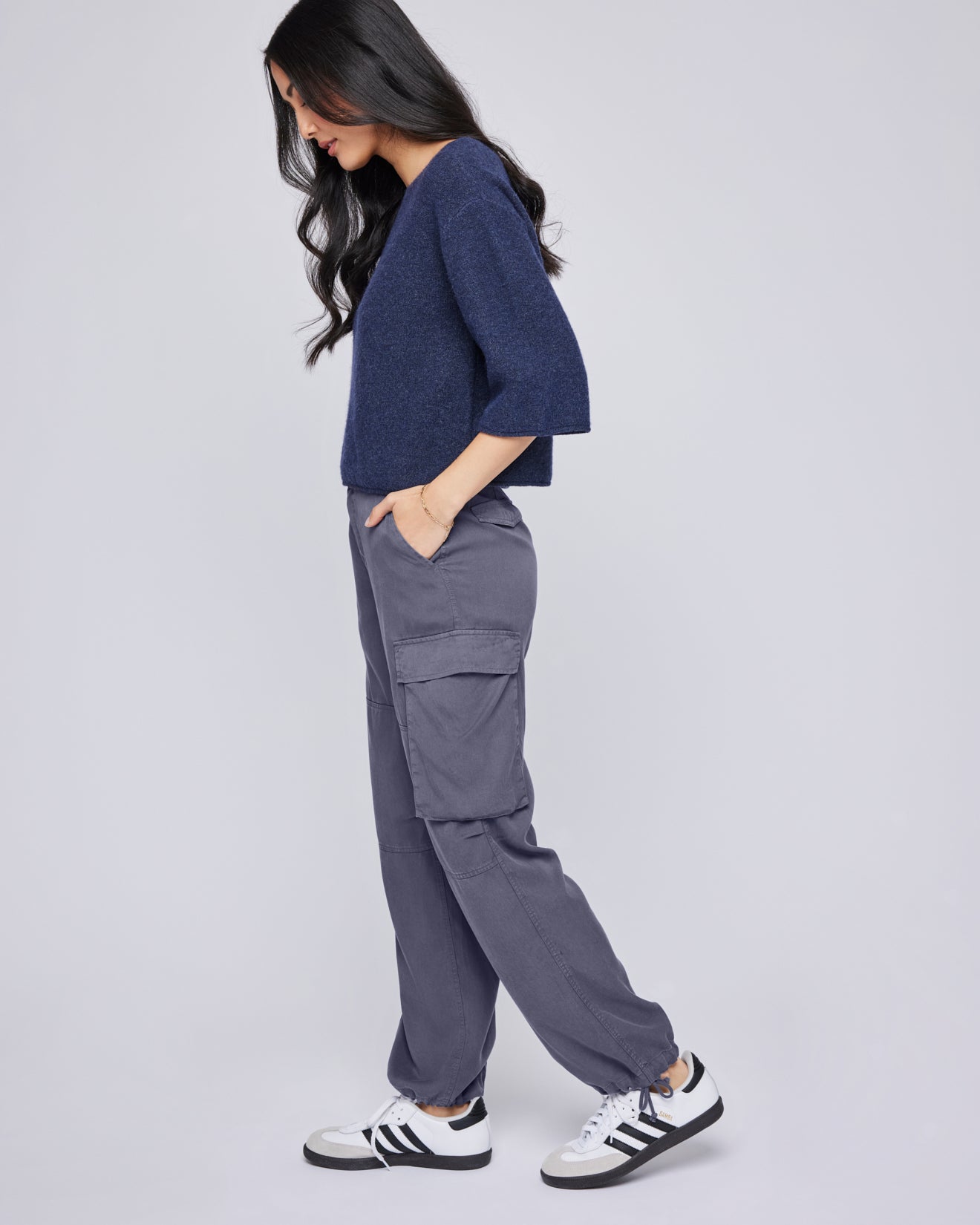 GENTLE FAWN AVERY CARGO PANTS - BLUE