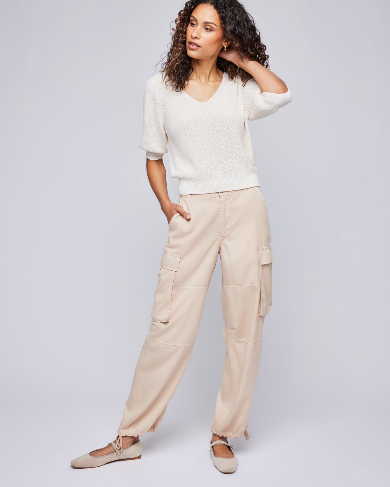 GENTLE FAWN AVERY CARGO PANTS - BONE