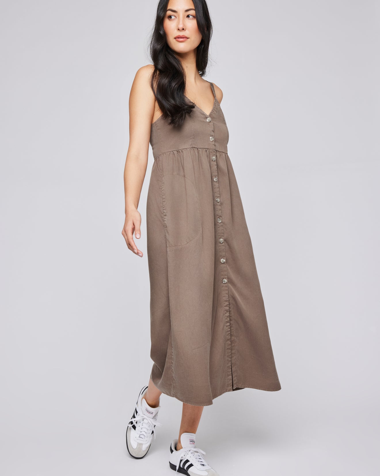 GENTLE FAWN JANE MIDI DRESS - OLIVE