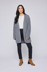 GENTLE FAWN ENID CARDIGAN - CHARCOAL HEATHER