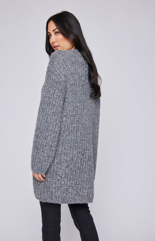 GENTLE FAWN ENID CARDIGAN - CHARCOAL HEATHER