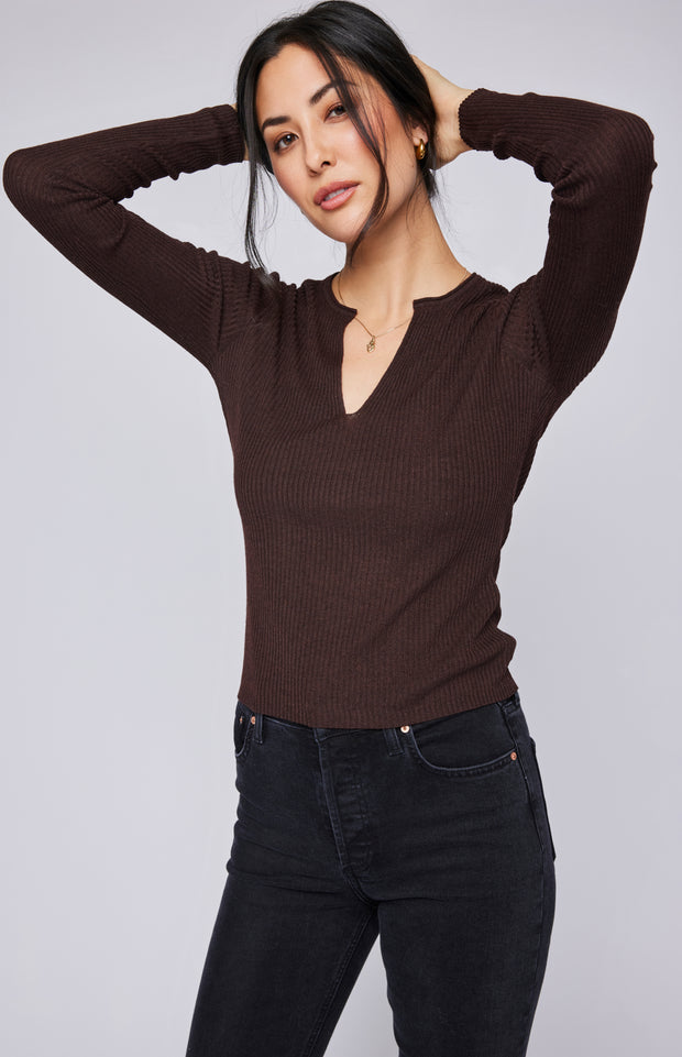 GENTLE FAWN OLYMPIA SHIRT - COGNAC