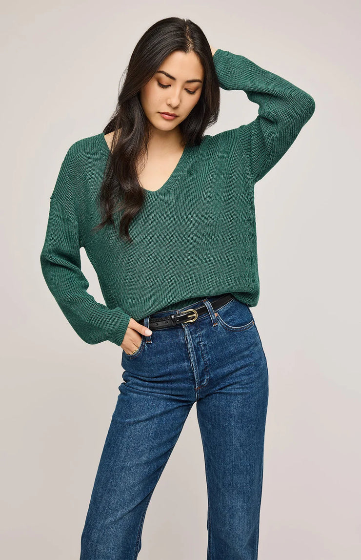 GENTLE FAWN TUCKER PULLOVER - PINE - LAST SIZE L