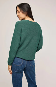 GENTLE FAWN TUCKER PULLOVER - PINE - LAST SIZE L