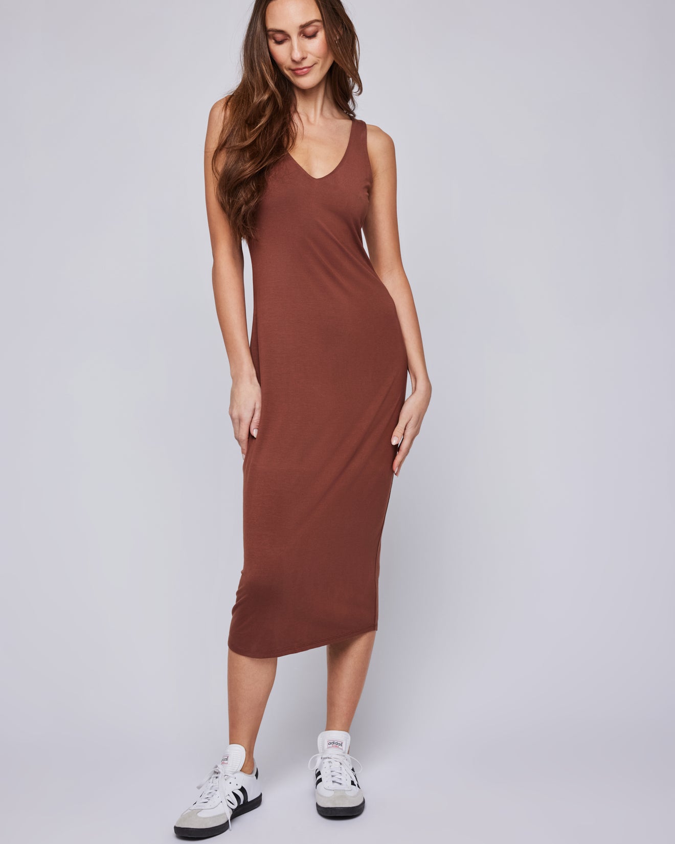 GENTLE FAWN PAULA DRESS - COGNAC