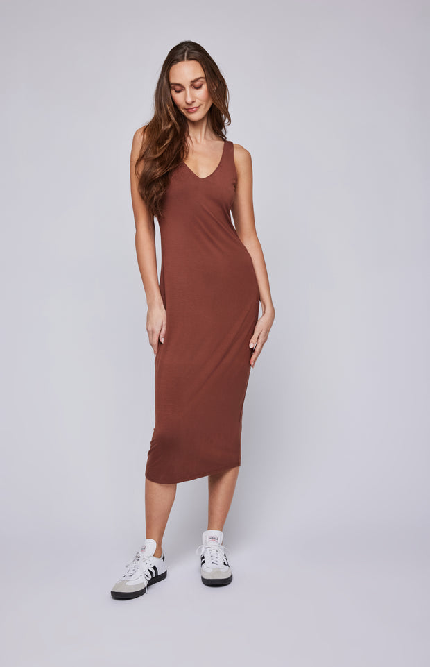 GENTLE FAWN PAULA DRESS - COGNAC