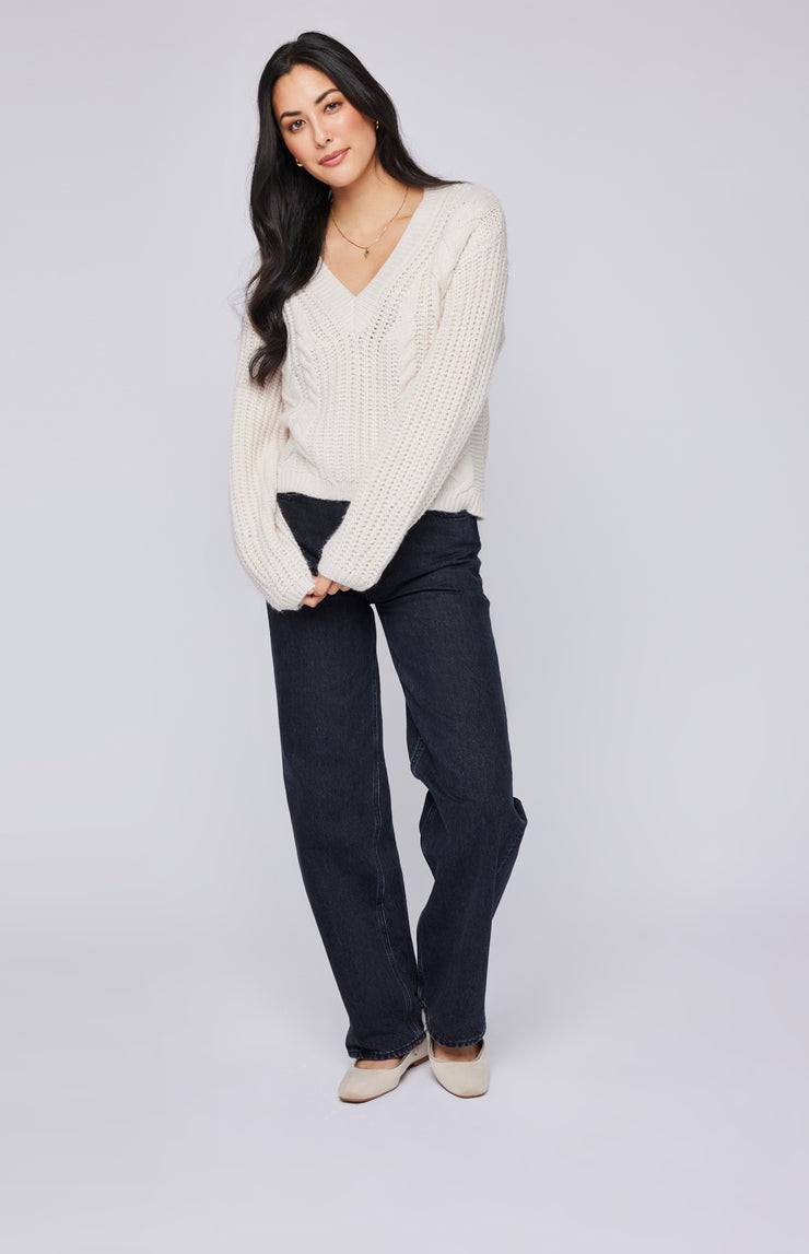 GENTLE FAWN OCTAVIA SWEATER - CREAM - LAST SIZE L