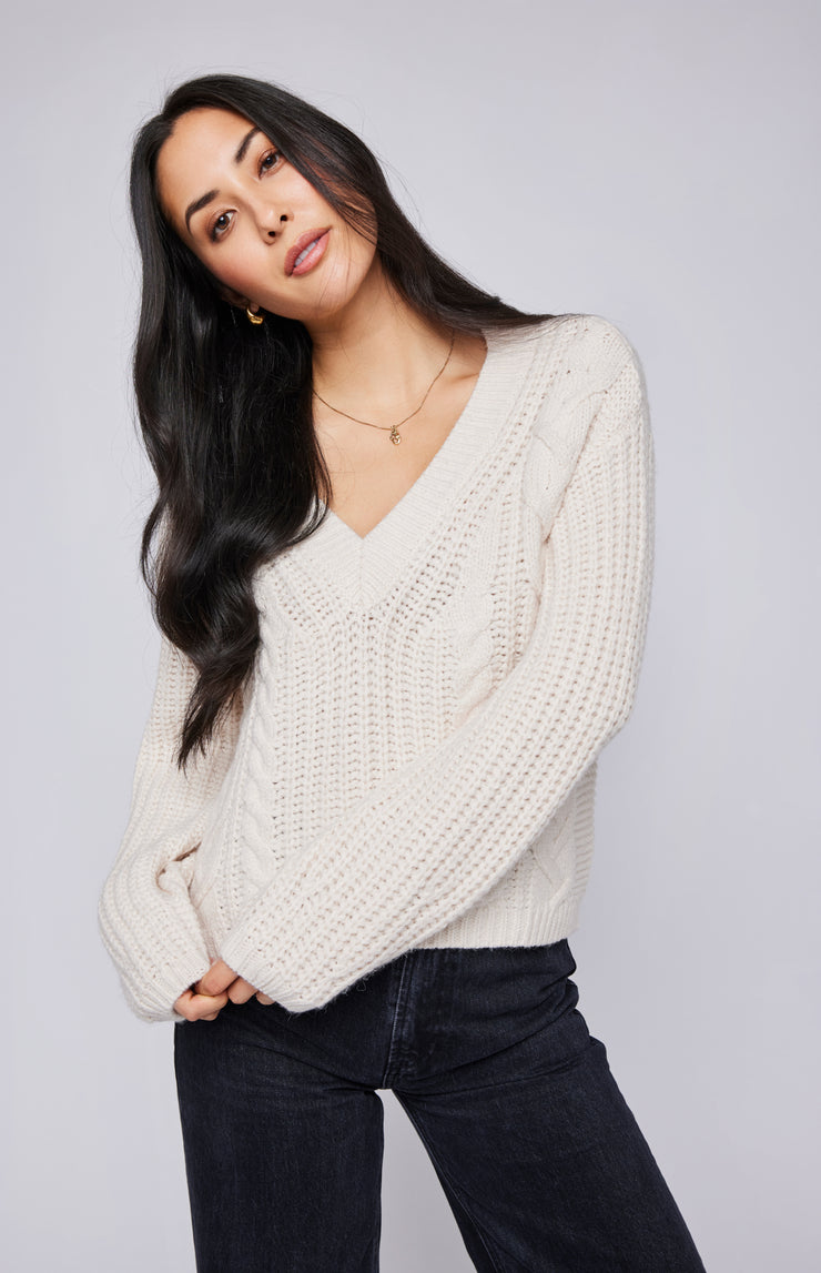 GENTLE FAWN OCTAVIA SWEATER - CREAM - LAST SIZE L