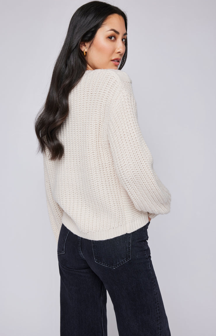 GENTLE FAWN OCTAVIA SWEATER - CREAM - LAST SIZE L