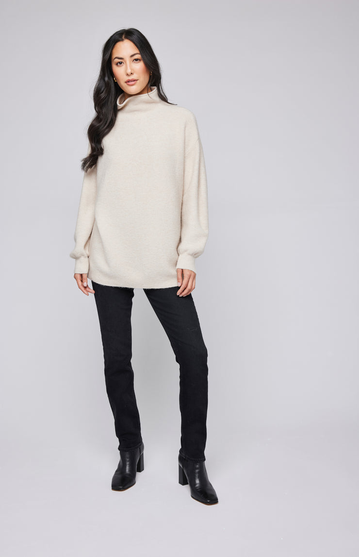 GENTLE FAWN JONES LONG PULLOVER - HEATHER BONE - LAST SIZE XS