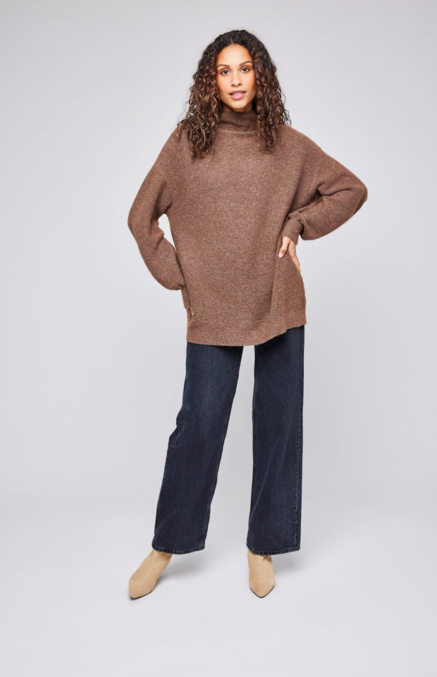 GENTLE FAWN JONES LONG PULLOVER - HEATHER NUTMEG