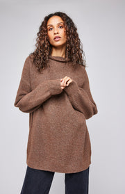 GENTLE FAWN JONES LONG PULLOVER - HEATHER NUTMEG