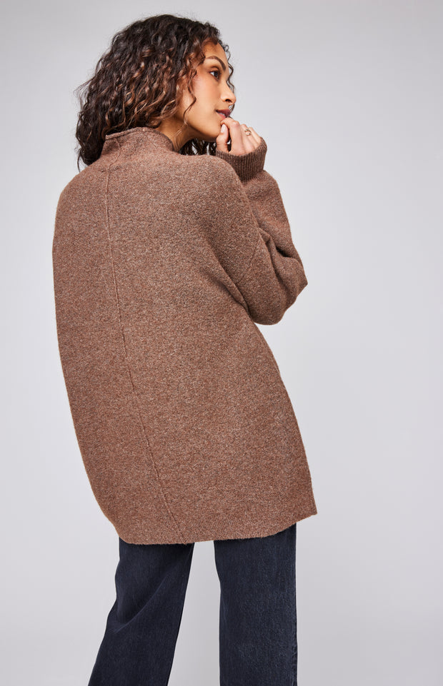 GENTLE FAWN JONES LONG PULLOVER - HEATHER NUTMEG