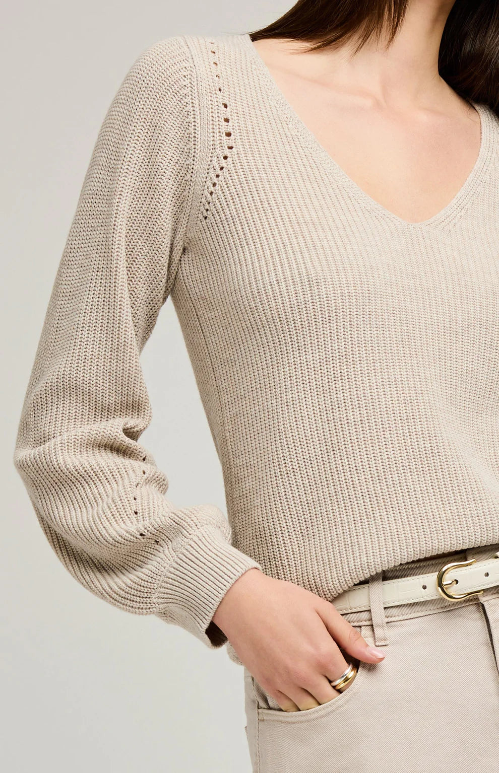 GENTLE FAWN HAILEY PULLOVER - HEATHER OAT