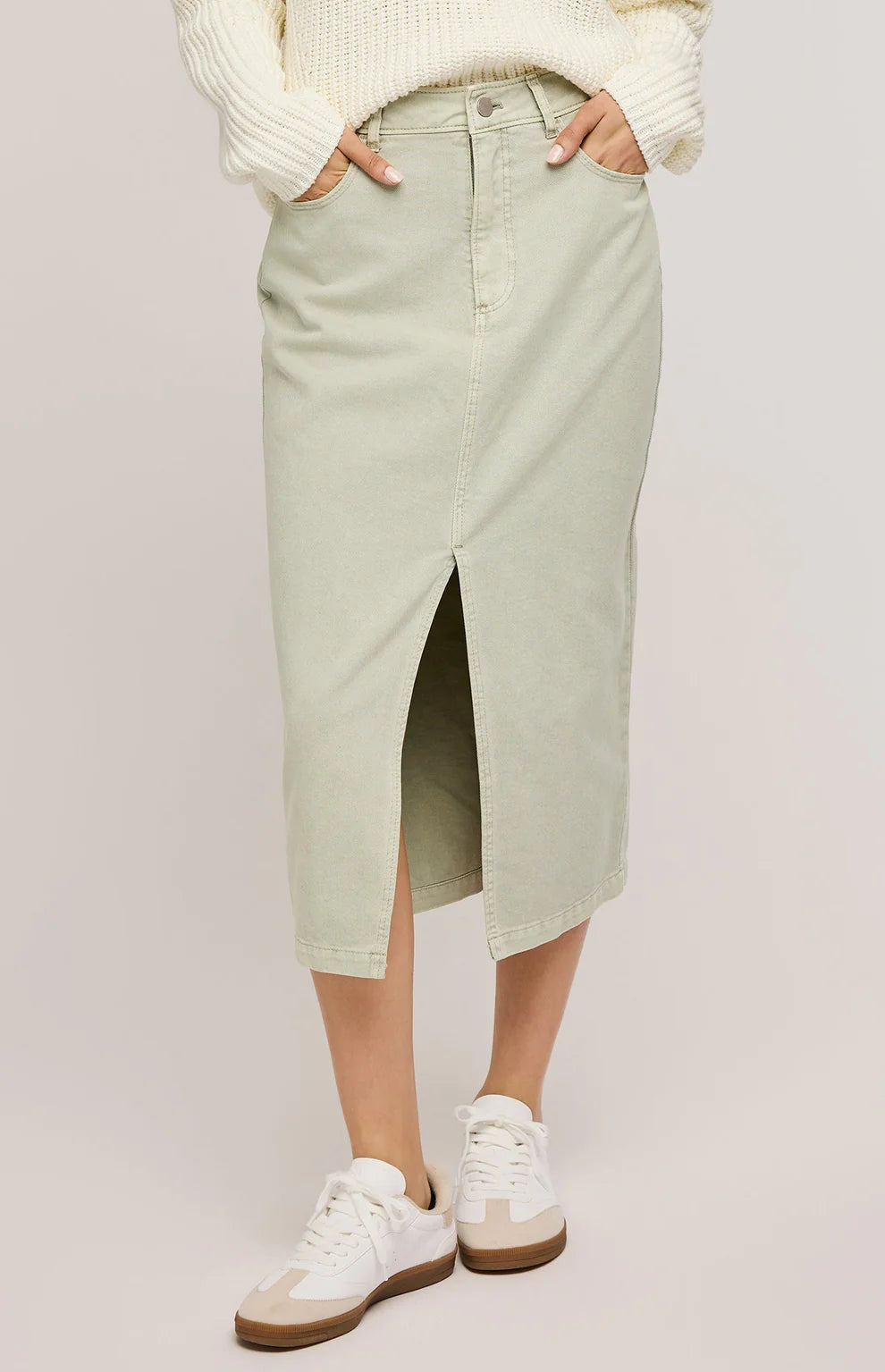 GENTLE FAWN GEORGIA MIDI SKIRT - CACTUS